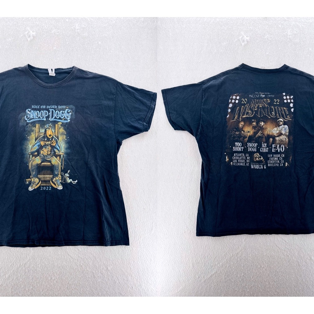 Fruit of the Loom - Snoop Dogg Mount Westmore Tour Tee - Black - 2XL - Mens